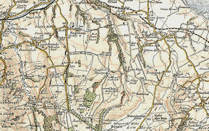 Old map of White Moor Mill in 1903-1904