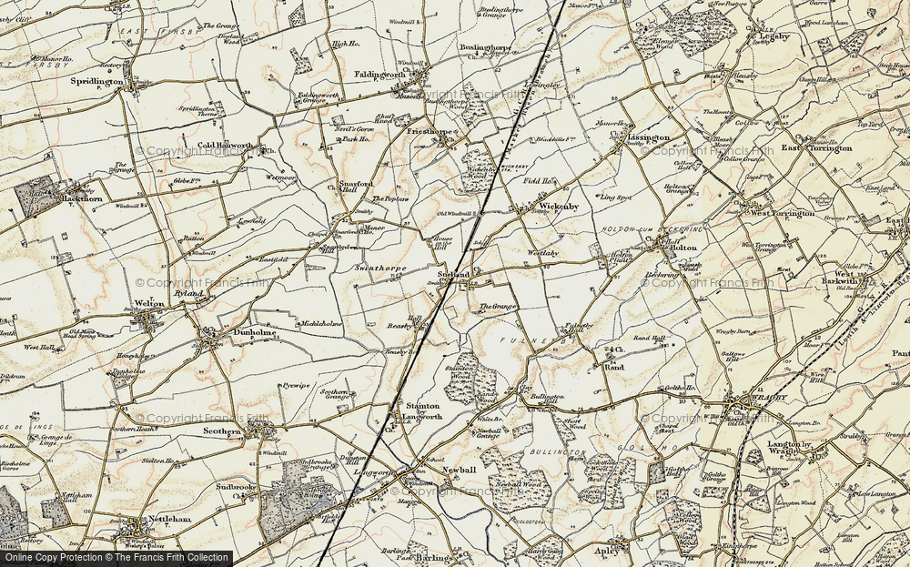 Old Map of Snelland, 1902-1903 in 1902-1903