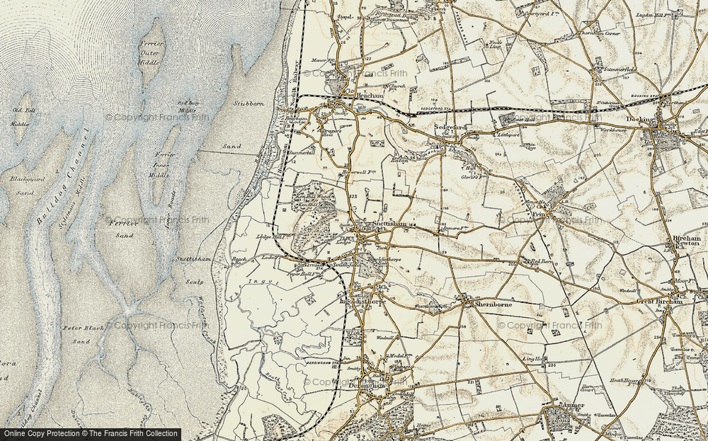 Old Map of Snettisham, 1901-1902 in 1901-1902