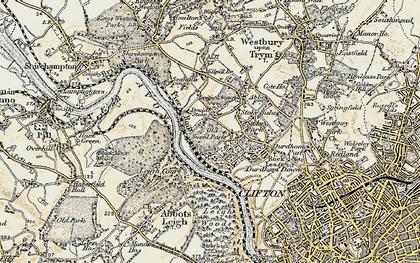 Old map of Avon Walkway in 1899