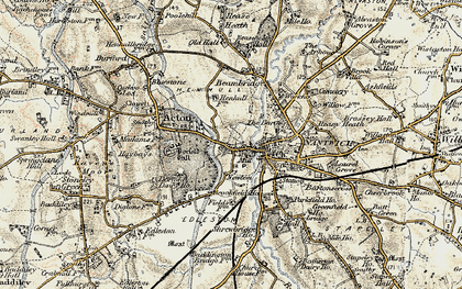 Old map of Snow Hill in 1902