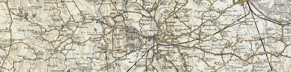 Old map of Snow Hill in 1902