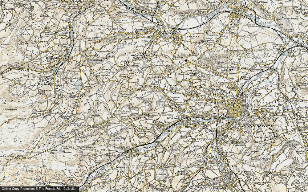 Old Map of Snow Lea, 1903 in 1903