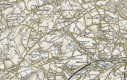 Old map of Snow Lea in 1903