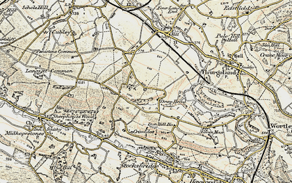 Old map of Snowden Hill in 1903