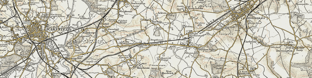 Old map of Snydale in 1903