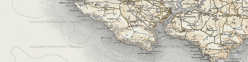 Old map of Soar in 1899
