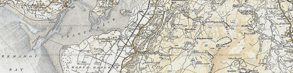 Old map of Soar in 1903