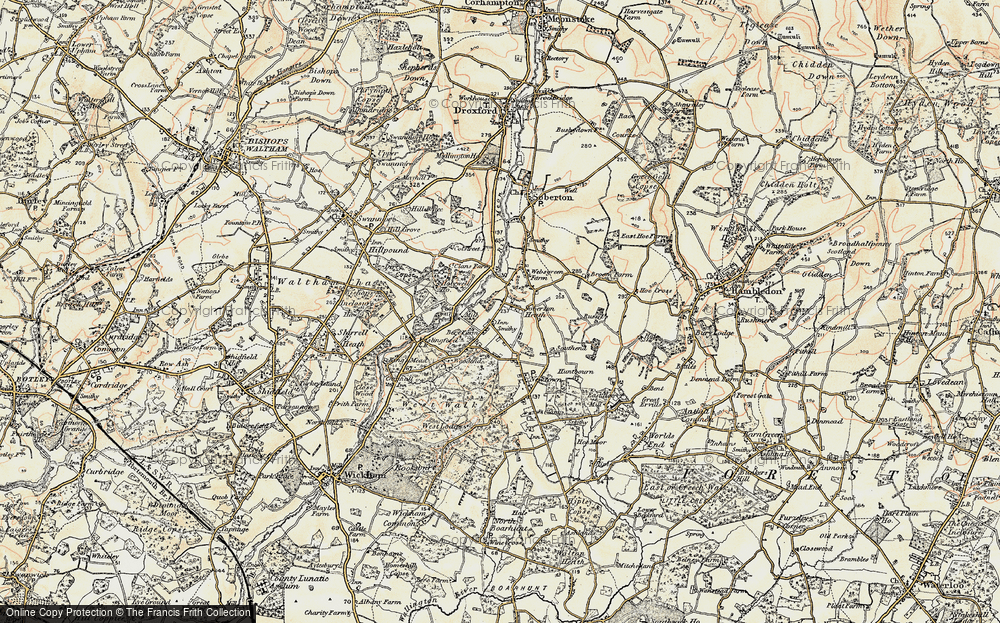 Old Map of Soberton Heath, 1897-1900 in 1897-1900