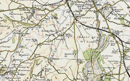 Old map of Sockbridge in 1901-1904