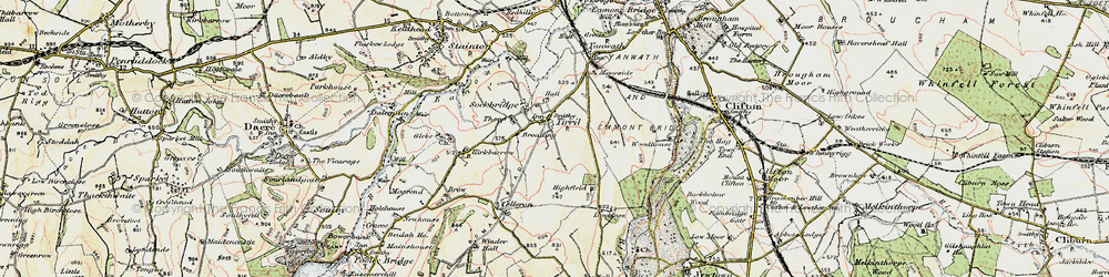 Old map of Sockbridge in 1901-1904