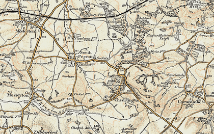 Old map of Sockety in 1898-1899