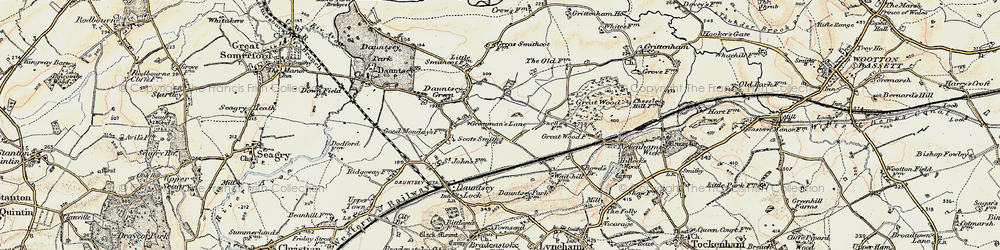 Old map of Sodom in 1898-1899