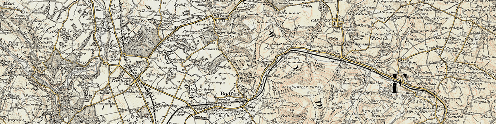 Old map of Ty-draw in 1902