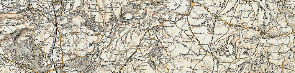 Old map of Sodylt in 1902