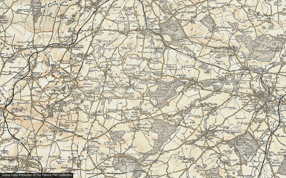 Old Map of Soho, 1899 in 1899