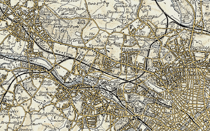 Old map of Soho in 1902