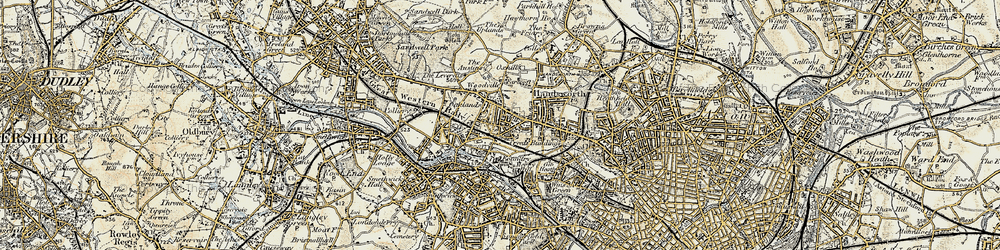 Old map of Soho in 1902