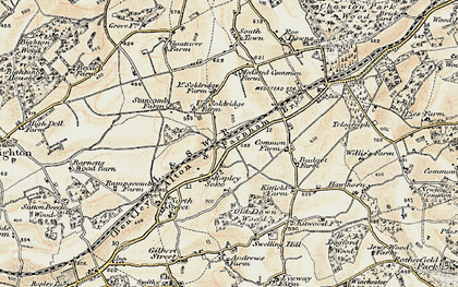 Old map of Soldridge in 1897-1900
