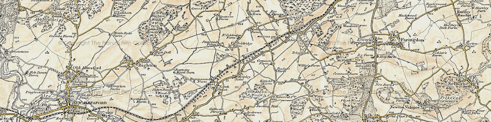Old map of Soldridge in 1897-1900