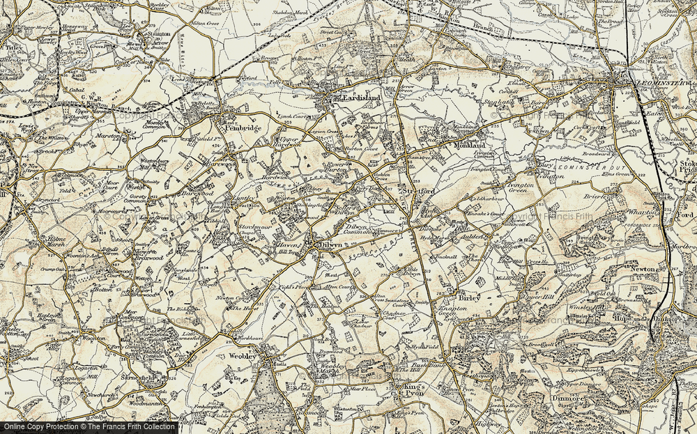 Old Map of Sollers Dilwyn, 1900-1903 in 1900-1903