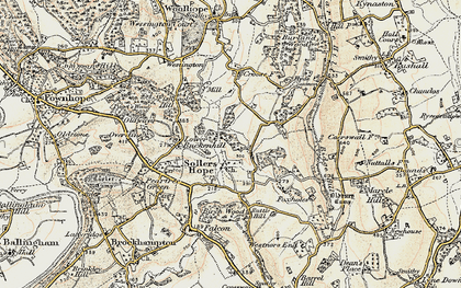 Old map of Sollers Hope in 1899-1900