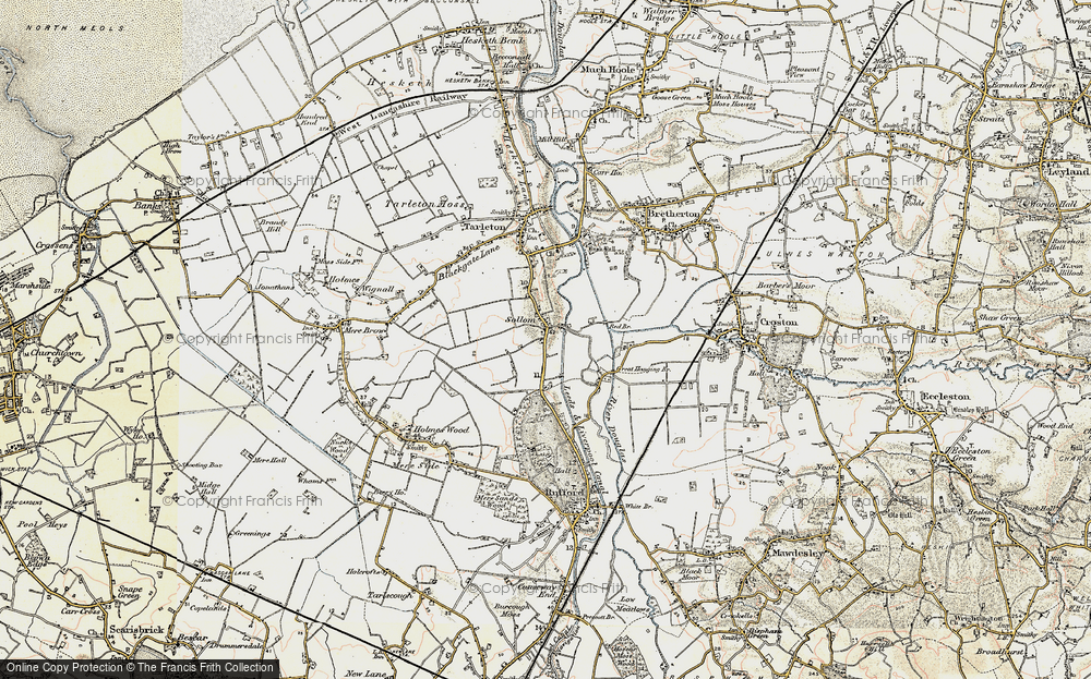 Old Map of Sollom, 1902-1903 in 1902-1903