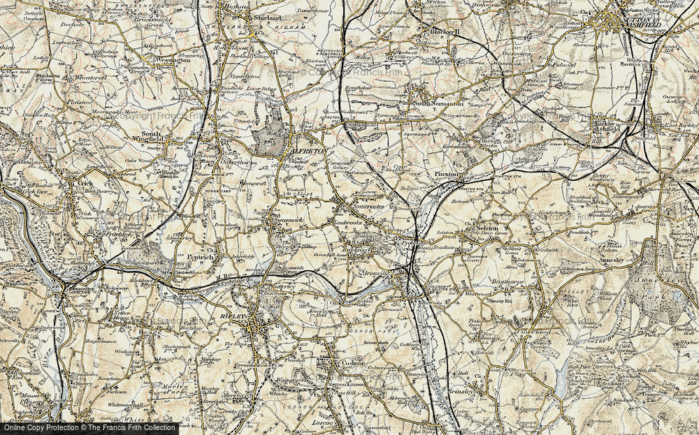Old Map of Somercotes, 1902 in 1902