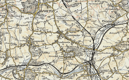Old map of Somercotes in 1902