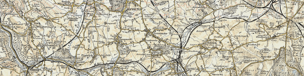 Old map of Somercotes in 1902