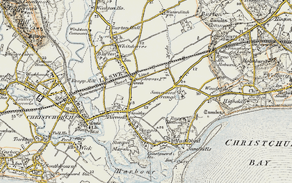 Old map of Somerford in 1899-1909