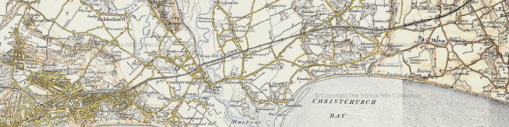 Old map of Somerford in 1899-1909
