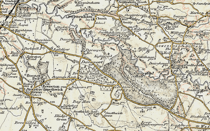 Old map of Somerford in 1902-1903