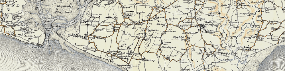 Old map of Somerley in 1897-1899