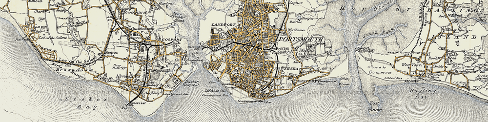 Old map of Somers Town in 1897-1899