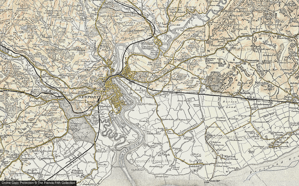 Old Map of Somerton, 1899-1900 in 1899-1900