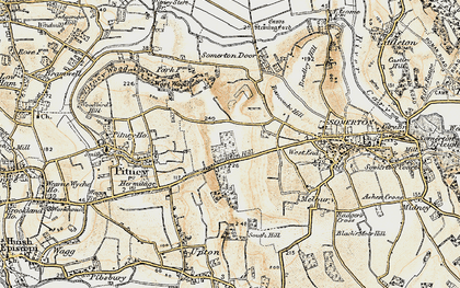 Old map of Somerton Hill in 1898-1900