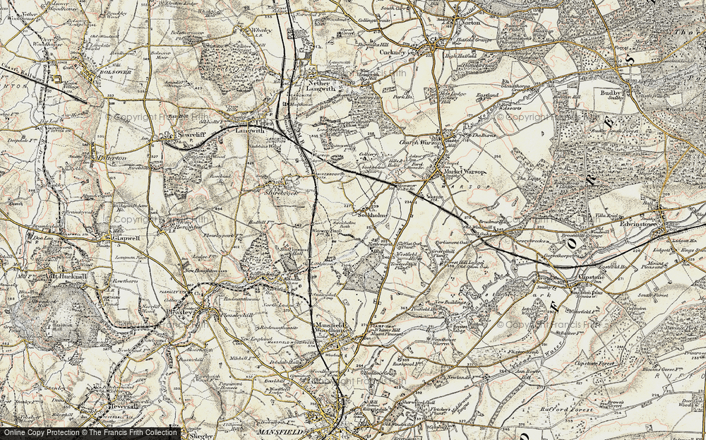 Old Map of Sookholme, 1902-1903 in 1902-1903