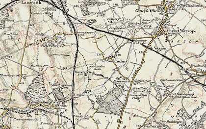 Old map of Sookholme in 1902-1903