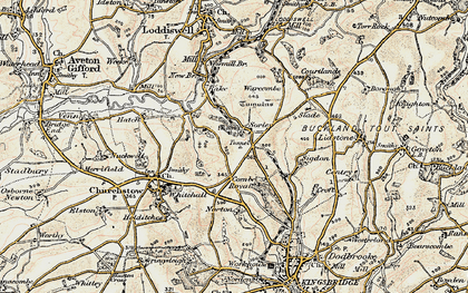 Old map of Sorley in 1899