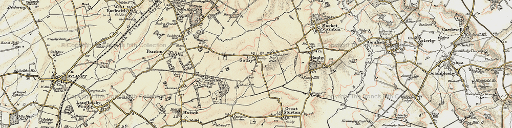 Old map of Sotby in 1902-1903
