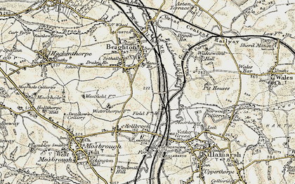 Old map of Sothall in 1902-1903