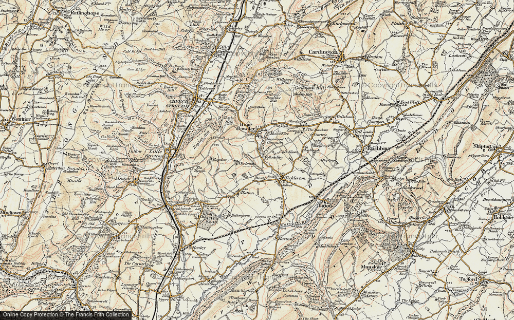 Old Map of Soudley, 1902-1903 in 1902-1903