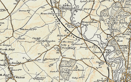 Old map of Soulbury in 1898