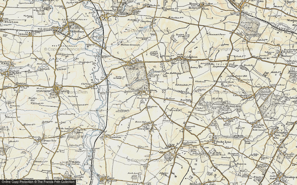 Old Map of Souldern, 1898-1899 in 1898-1899