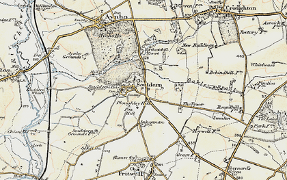 Old map of Souldern in 1898-1899