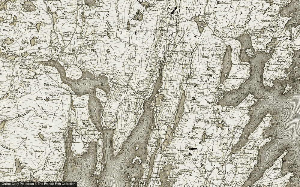 Old Map of Sound, 1911-1912 in 1911-1912