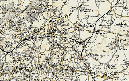 Old map of Soundwell in 1899