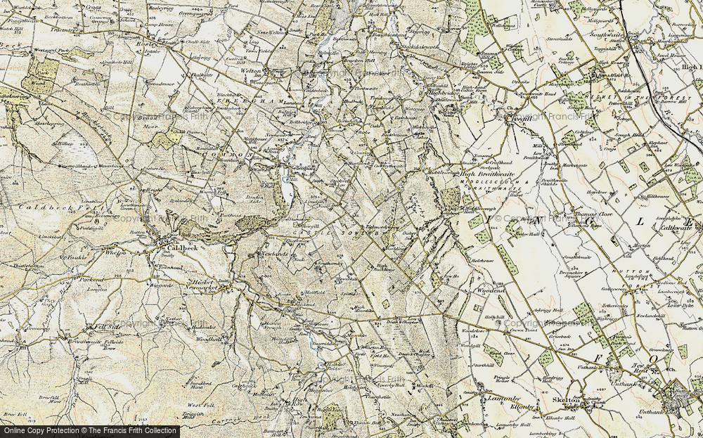 Old Map of Historic Map covering Bustabeck in 1901-1904