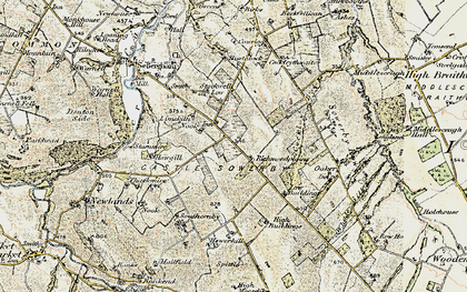 Old map of Bustabeck in 1901-1904